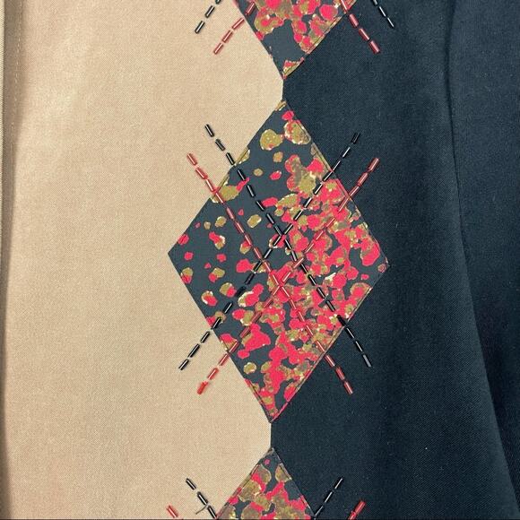 Koos of Course! | Vintage Black & Tan Suede Button Down Shirt Shacket - Picture 6 of 13